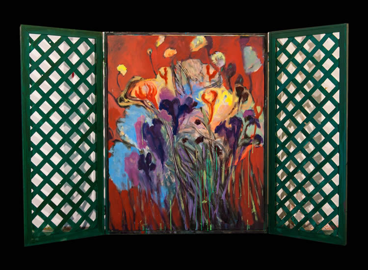 painting titled garden gate 2, 2016